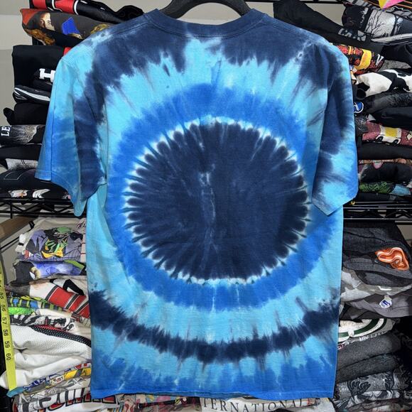Vintage Liquid Blue Jimmy Hendrix Blue Tie Dye Shirt Size Medium - Picture 4 of 4